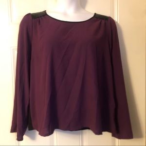 Forever 21 Black and Purple Top